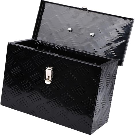 Boîte à Outils pour Lit de Camion 20 L, Poignée Supérieure Pliable, Organisateur de Rangement Robuste en Alliage d'aluminium, Coffre Léger scellé pour Camionnette, Remorque RV (1/5)