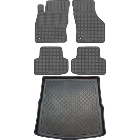 Ensemble de tapis de sol en caoutchouc + tapis de coffre pour Volkswagen Golf VII Variant / Kombi (09.2013-06.2020).