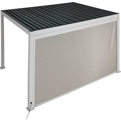 Store pour pergola côté 4 m Argile - Hespéride (1/2)