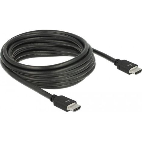 Cable HDMI Delock 85296 de 5 m, negro - Alta velocidad - Tipo A (estándar), 85296