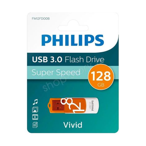 Philips – Clé USB 128 Go USB 3.0 Super Speed – Vitesse de transfert jusqu'à 5 Gbps – Design compact et léger – Compatible Windows, Mac, Linux (1/5)
