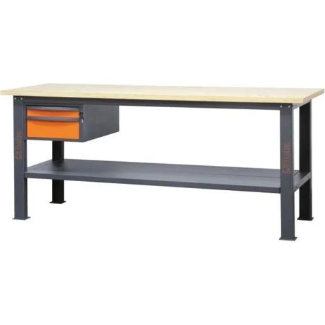 Beta C58BC-W2,1 2C/O Banco da lavoro con piano in legno 2,1 m e 2 cassetti (1/3)