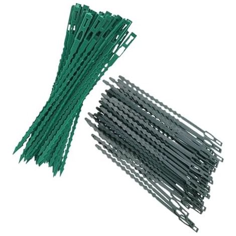 300 Pièces Liens de Jardin Flexibles Verts en Pp Résistants aux Intempéries, Attaches Réglables pour Plantes Grimpantes et Arbres, Support Jardinage Extérieur - (1/5)