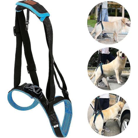 Hundehebegeschirr, tragbare Haustierstütze, zum leichteren Anheben von Hunden, Rückengeschirr für behinderte oder verletzte Hunde - S