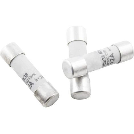 TRU COMPONENTS 1576910 TC-1038327 Feinsicherung (Ø x L) 10.3 mm x 38 mm 10 A 500 V Träge -T- Inhalt