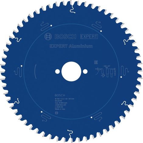 Bosch PRO EXPERT Aluminium Circular Saw Blade 216 x 2.3/1.6 x 30 mm 2608902237 (1/4)