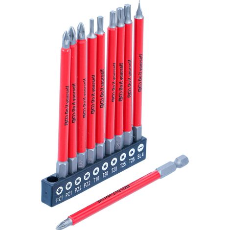 BGS - Antirutsch-Bit-Satz magnetisch 110 mm 10-tlg. - 20812 (1/4)