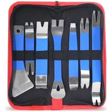 Outil de démontage garniture, kit levier anti-rayures en nylon authentique, 13 x 2,7 cm, design ergonomique, extracteur panneau intérieur pour automobile, rembourrage, audio, fenêtre, travail -