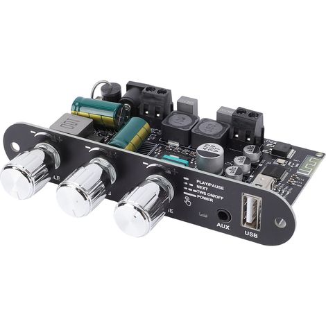Module amplificateur Bluetooth mono 100 W avec fonction d'appairage stéréo sans fil et circuit d'amplification (1/5)