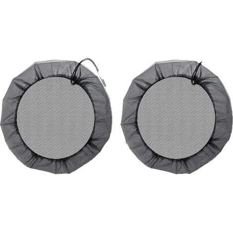 Couvercle en filet pour seau de récupération d'eau de pluie avec cordon de serrage, couvercle de protection pour seau, (85 cm) (1/5)