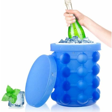 Moule à glaçons en silicone conique avec couvercle – Accessoire pratique pour cocktails maison, chocolat et whisky, gain d’espace