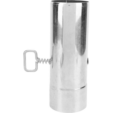 Tuyau de poêle avec amortisseur, cheminée épaisse en acier inoxydable 304 pour l'extraction des fumées d'échappement L (1/5)