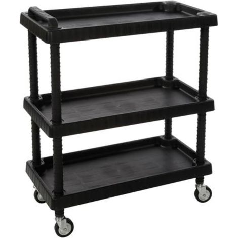 chariot porte-outils - 3 étagères - 75 x 37.5 x 92 cm