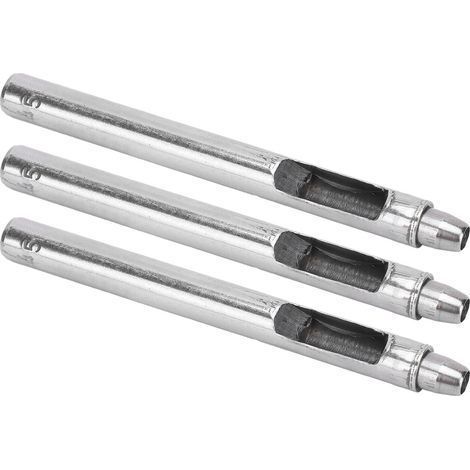 Set mit 3 runden 5-mm-Lochstanzen aus legiertem Stahl für DIY-Lederarbeiten, Stanzwerkzeug (1/5)