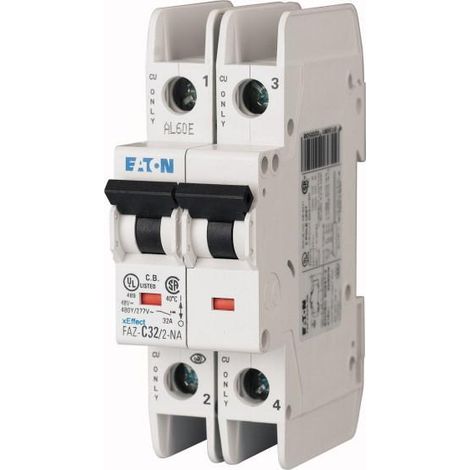 Disjoncteur FAZ cbe B 1,5A 2P NA UL 000132694 EATON FAZ B1,5/2 NA