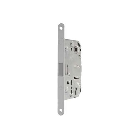 Serratura Media Frontale Mm.18 Con Incontro Magnetico Distanza Mm.50 Cromo Satinato