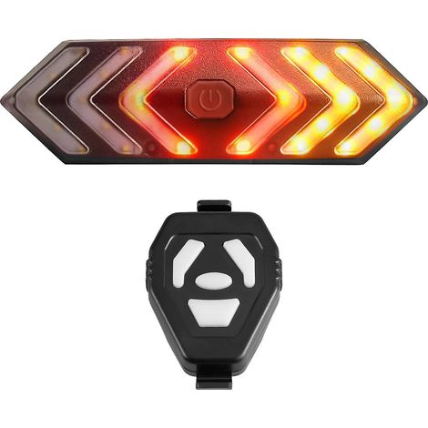 Schwerkraftsensor-Fahrradrücklicht, USB-wiederaufladbar, wasserdicht, Warnlicht