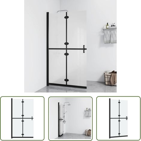Paroi de douche pliable - Style Contemporain - Panneau de douche Verre ESG dépoli 120x190 cm Chic-883906 (1/5)