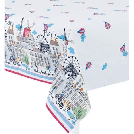 Preziosa Home Tovaglia Loneta 140 x 360 Cm Stampata Limoni e Farfalle Ass. Cotone 1 Pz (1/5)