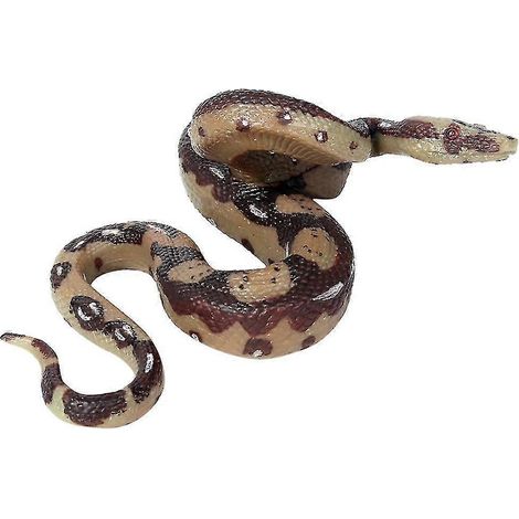 Grand serpent en caoutchouc réaliste, jouet serpent farce