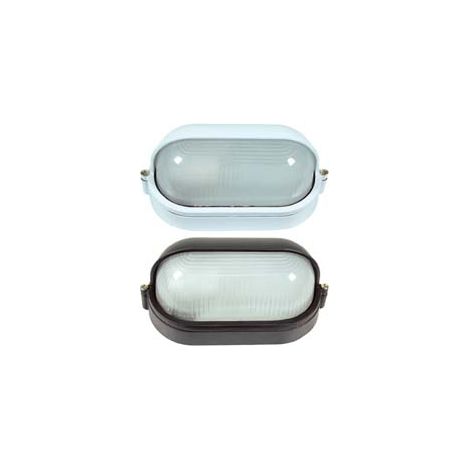 PLAFONIERA A PALPEBRA IN ALLUMINIO PER ESTERNO  60w IP54 mm.210x105x110h. bianco    SYNTESY