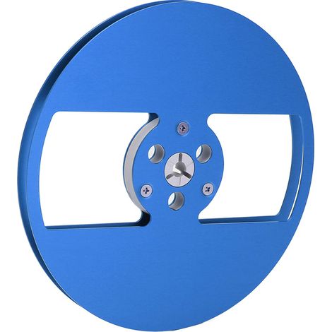 Bobine de ruban vide 1/4 7 pouces en alliage d'aluminium, 2 trous, bobine réceptrice universelle pour machine à ouverture de pinces, pièce pour TEAC bleu (1/5)