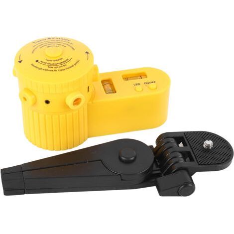 Wasserwaage LV06 mit schwarzem Stativ, LED-Beleuchtung, präzisen und einstellbaren Scanwinkeln, 4-in-1-Lineal für Zuhause und Büro (1/5)