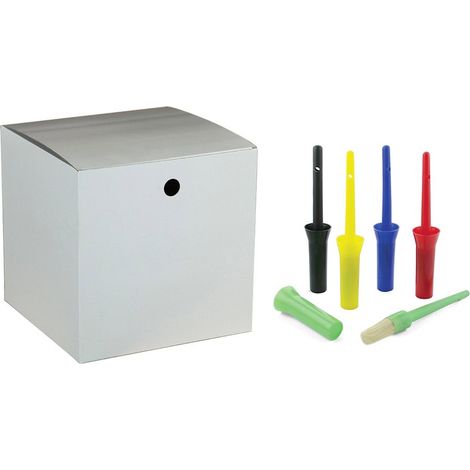 Set 24 pennelli in plastica con cappuccio