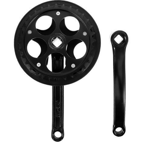 Pédalier universel 2 pièces pour vélo, manivelles, pignons robustes, entretien de vélo en extérieur, 25,50 x 15,00 x 3,00 cm, facile à installer (1/5)