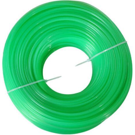 Rouleau de fil débroussailleuse universel rond diamètre 1,6mm longueur 100m vert coupe bordure (1/3)