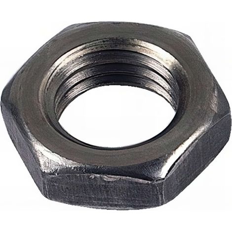 Ecrou hexagonal bas M16 mm HM Brut - Boite de 100 pcs - Fixtout 04041601B