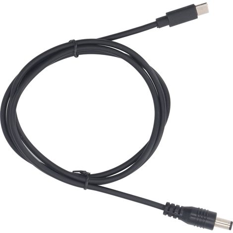 Câble d'alimentation CC rectangulaire pour satellite, remplacement Mini USB Type-C vers DC 100W, compatible chargeur PD 100W, longueur 1m/3,2FT (1/5)