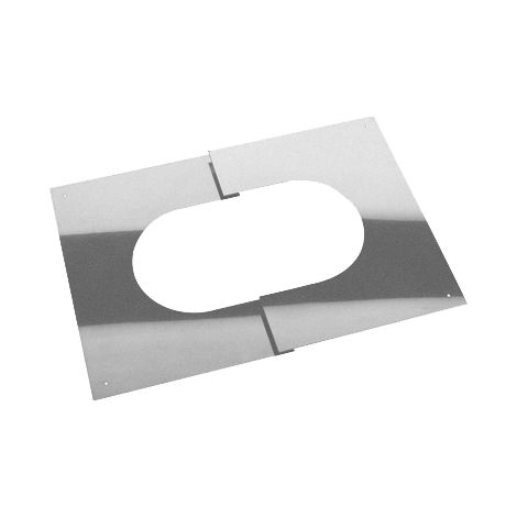 Simple paroi inox 0,6 mm - Plaque de propreté réglable  180  mm