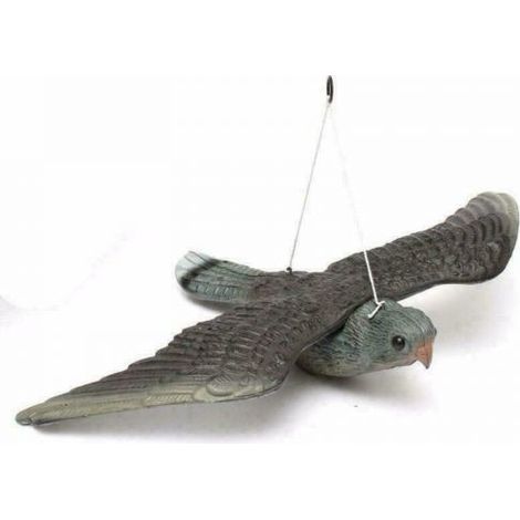 FALCO SPAVENTAPASSERI DISSUASORE 54 CM PER VOLATILI PICCIONI RODITORI 14988