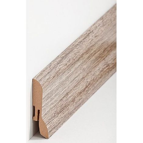 Fußleisten / Sockelleisten "München" (MDF foliert / 722.659) - Nussbaum rustikal (1/2)