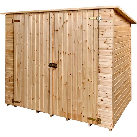 casetta in legno da giardino habrita "eden" in abete rosso massiccio 220x125x162 cm