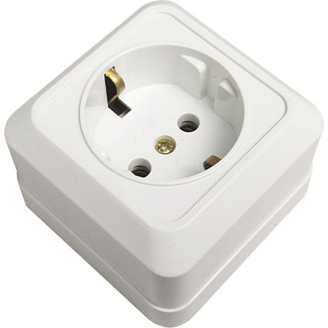 Adaptateur de Prise Internationale, Adaptateur de Prise UE,Sortie à Trou Rond européen Allemand AC 250 V - Prise de Voyage en cuivre Europe 16A pour Les environnements industriels