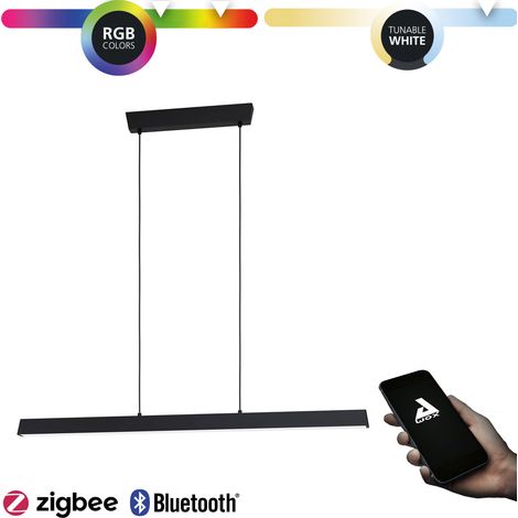 EGLO connect.z Smart Home Led a sospensione Simolaris-Z, ZigBee, app e controllo vocale, lampada con colore della luce regolabile, dimmerabile (1/5)
