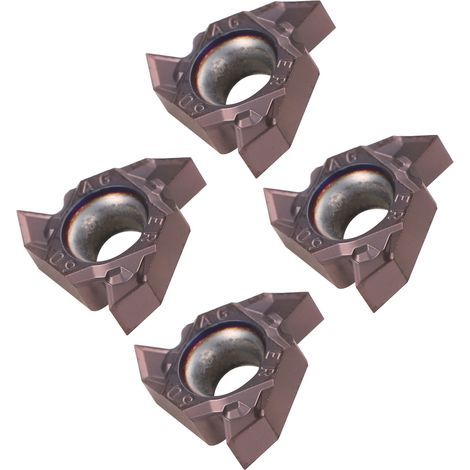 10 Pièces Inserts Carbure Tour CNC 16ER AG60 Indexables pour Filetage Usinage Métal (1/5)