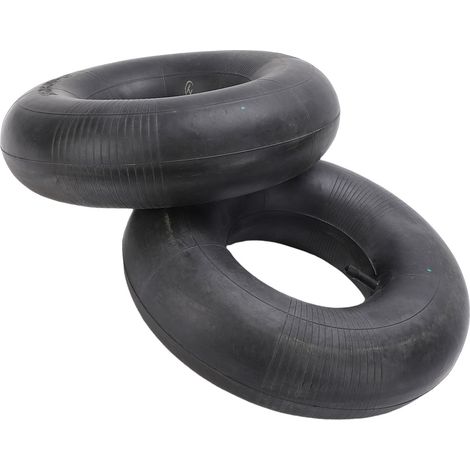 Lot de 2x Chambre à air 15x6.00-6 pour pneu de tracteur à pelouse – 380 x 380 x 115 mm – avec Valve droite – capacité de charge max. 200 kg – pour Roue Tondeuse à gazon Brouette Chariot Diable (1/5)
