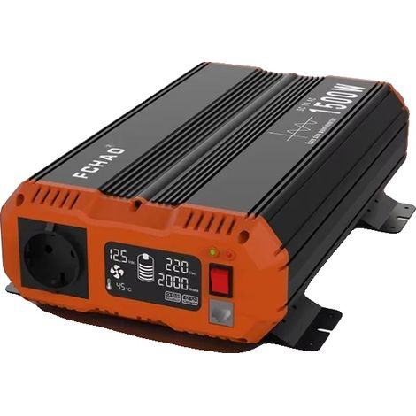 Onduleur, Sortie Onde Sinusoïdale Pure, Affichage Convivial, PSC-1500W, Europe, 12V, 220-240V (1/5)
