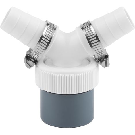 Adaptateur en Y Double Évacuation Machine à Laver avec sortie pour tuyau de 40 mm de diamètre et entrée de 18-24 mm de diamètre pour machine à laver, lave-vaisselle (1/5)