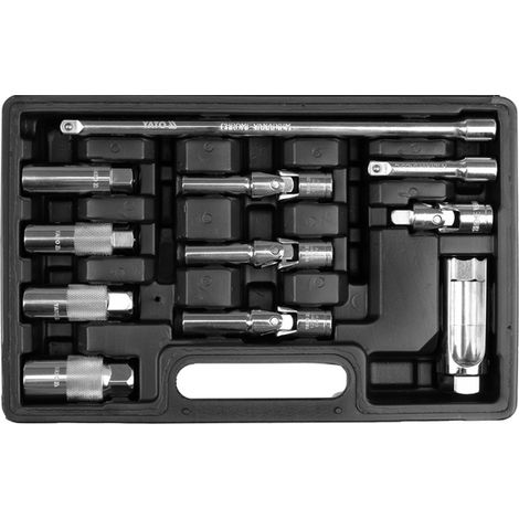 Set per candele e sonde lambda da 3/8" con 11 elementi - YT-05348 (1/2)