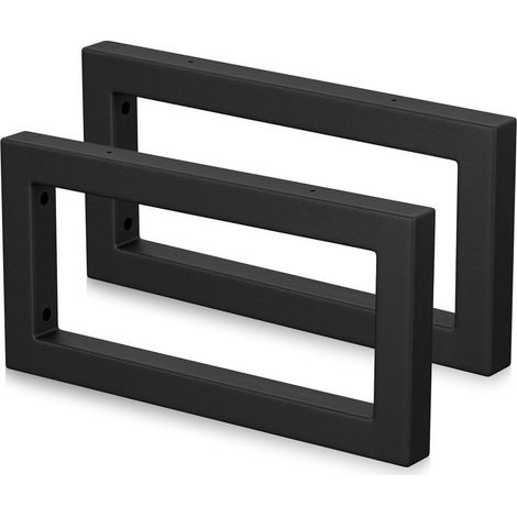 Lot de 2 (Noir, 30 cm) Supports de Console Murale pour Lavabo,Supports pour étagères,Support de Console pourLavabo, Porte Serviettes (1/5)