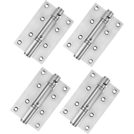 4 pièces Charnière à Ressort Automatique inox (1/5)