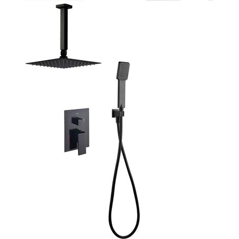 LLAVISAN L157504 CHEROKEE BLACK Grifo Monomando Empotrada Ducha Techo Negro Mate - ref: L157504 (1/2)