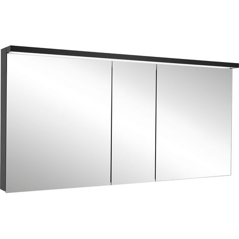 Armario con espejo iluminado Schneider BORDO TW LED, 3 puertas, (1/5)