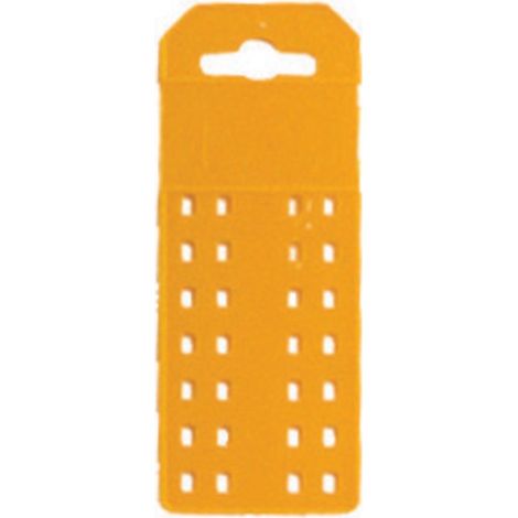 PLACCHETTA MM. 145X55 COLORE GIALLO. Prezzo per 1 pezzo.
