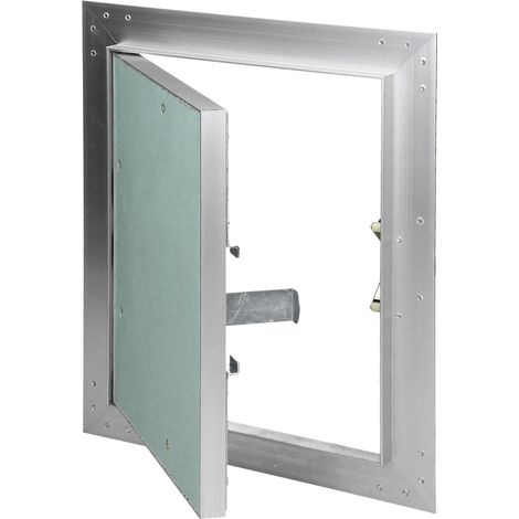 ECD Germany Pannello di Accesso Controllo Ispezione Sportello Manutenzione Pulizia Porta Infisso Inserto in Cartongesso Telaio Alluminio di Costruzione a Secco adatto ad Ambienti Umidi 20x25 cm Verde (1/5)