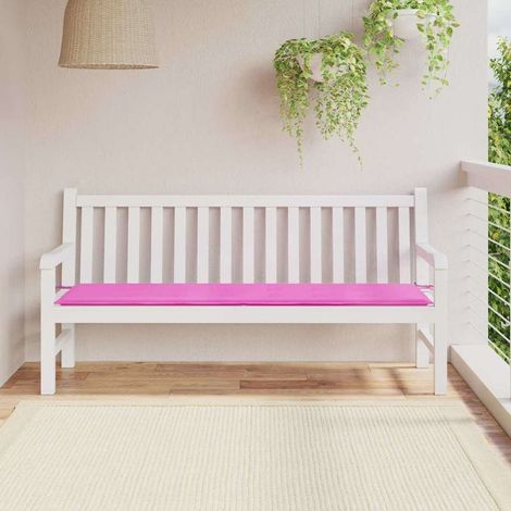 Coussin de banc Uni Rose 150 x 50 x 3 cm Tissu Oxford (1/5)